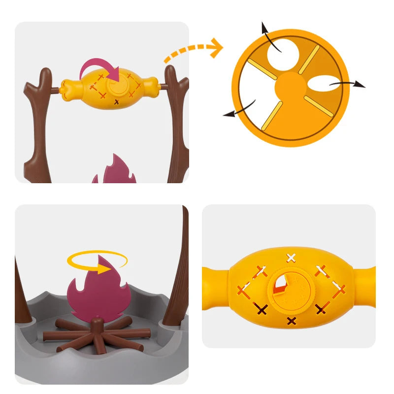 Simulated barbecue Cat Toy Interactive Educational Pet Toy Rolling Leakage Food Cat Toy - PeticaDeals