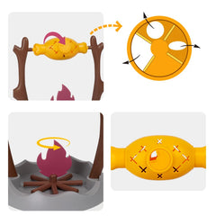 Simulated barbecue Cat Toy Interactive Educational Pet Toy Rolling Leakage Food Cat Toy - PeticaDeals