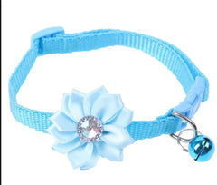 Small Cat Dog Collar Flower Neck Strap Adjustable - PeticaDeals