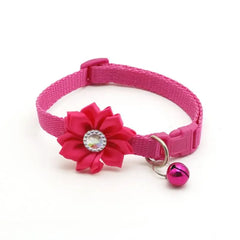 Small Cat Dog Collar Flower Neck Strap Adjustable - PeticaDeals