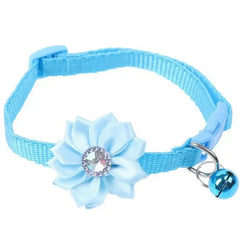 Small Cat Dog Collar Flower Neck Strap Adjustable - PeticaDeals
