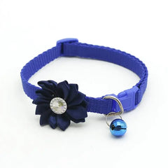 Small Cat Dog Collar Flower Neck Strap Adjustable - PeticaDeals