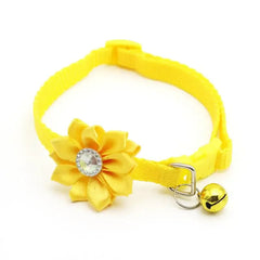 Small Cat Dog Collar Flower Neck Strap Adjustable - PeticaDeals