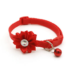 Small Cat Dog Collar Flower Neck Strap Adjustable - PeticaDeals