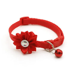 Small Cat Dog Collar Flower Neck Strap Adjustable - PeticaDeals