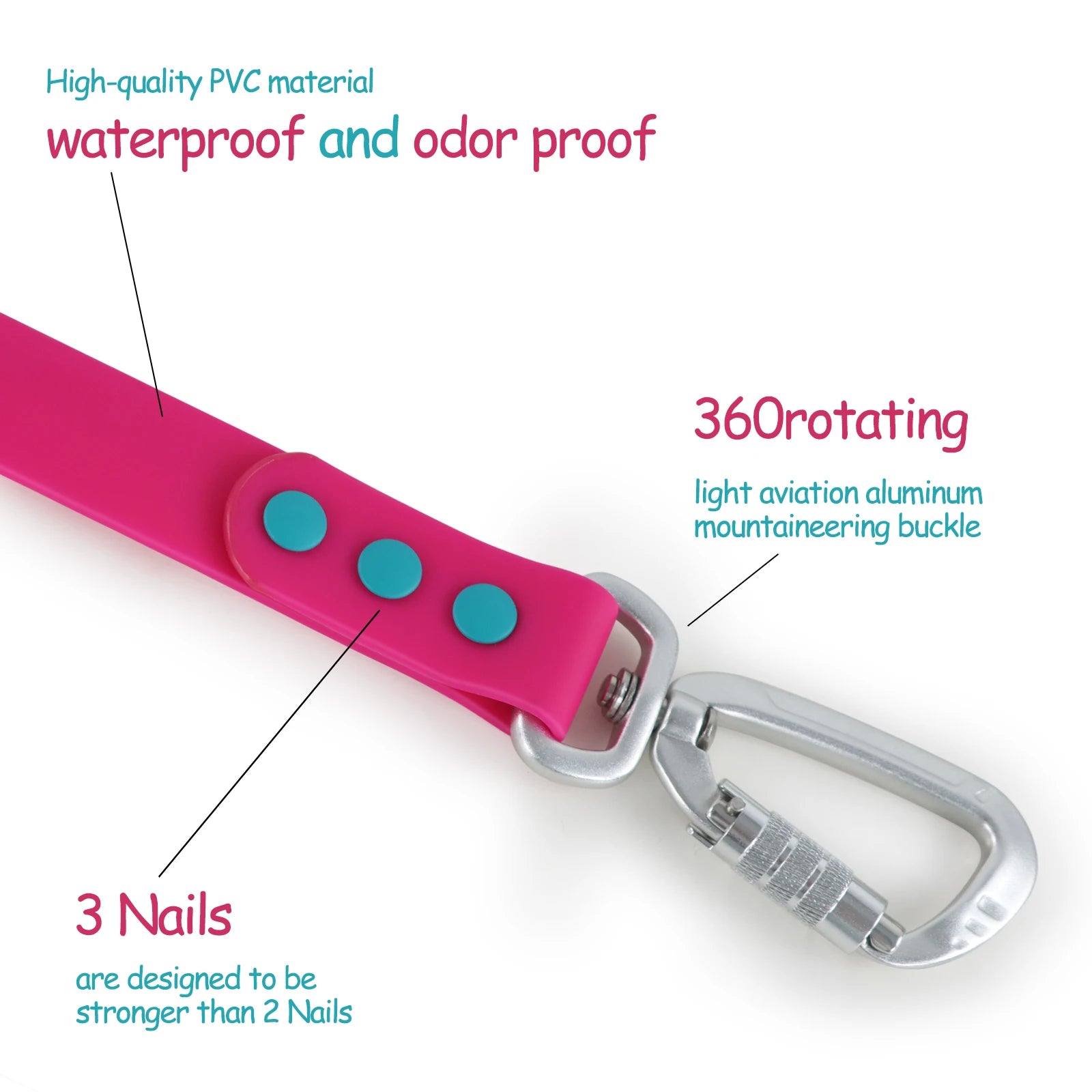Small Dog Leash New Generation Medium Automated Hook Leash For Dog Walking - PeticaDeals