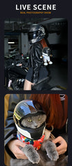 Small Pet Motorcycle Helmet Cat Dog Puppy - PeticaDeals