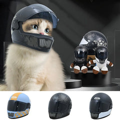 Small Pet Motorcycle Helmet Cat Dog Puppy - PeticaDeals