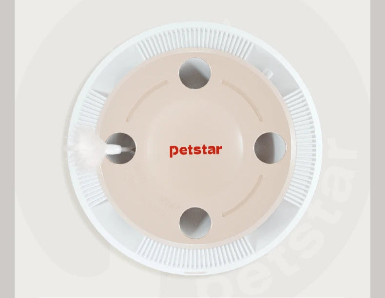 ‌Smart Self-Play Cat Toy with Feather Wand - Auto Rotating Teaser for Boredom Relief - PeticaDeals