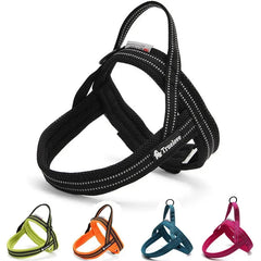 Soft Mesh Padded Nylon Reflective Easy Put-On Dog Harness - PeticaDeals