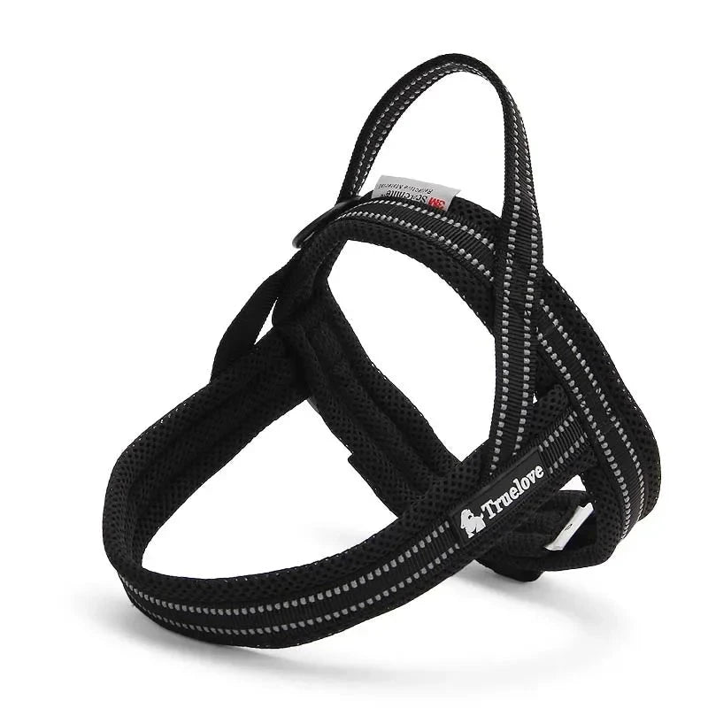 Soft Mesh Padded Nylon Reflective Easy Put-On Dog Harness - PeticaDeals