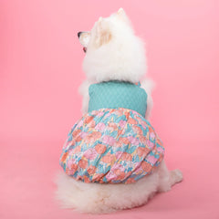 Soft Pet Dog Floral Dress - PeticaDeals