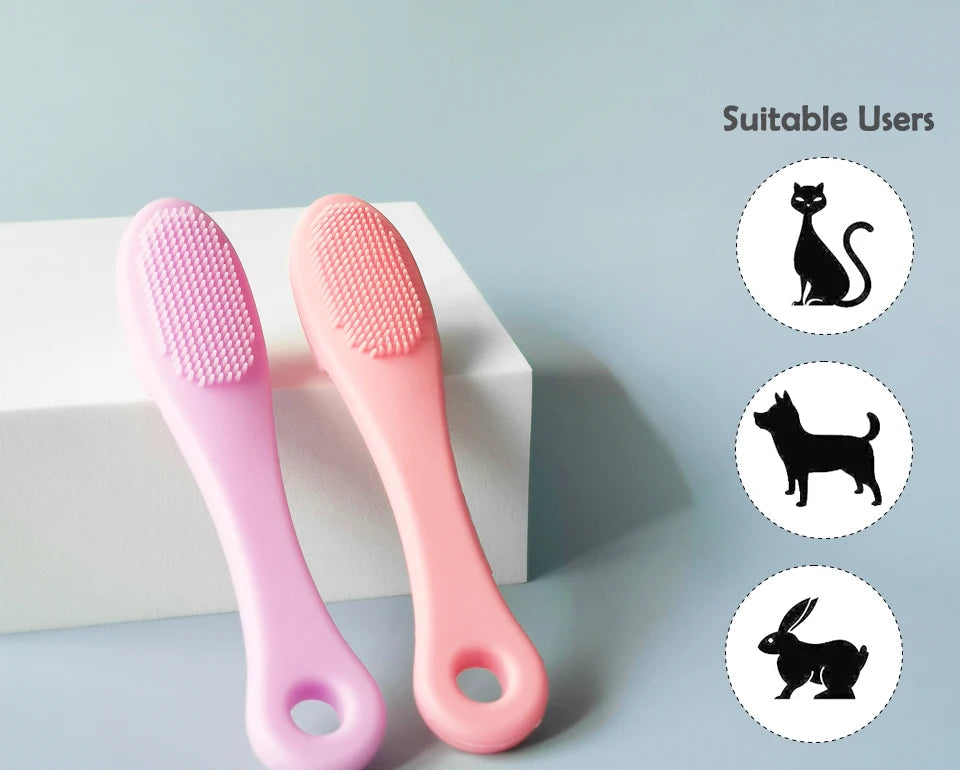 Soft Pet Finger Brush Dog Cat Cleaning - PeticaDeals