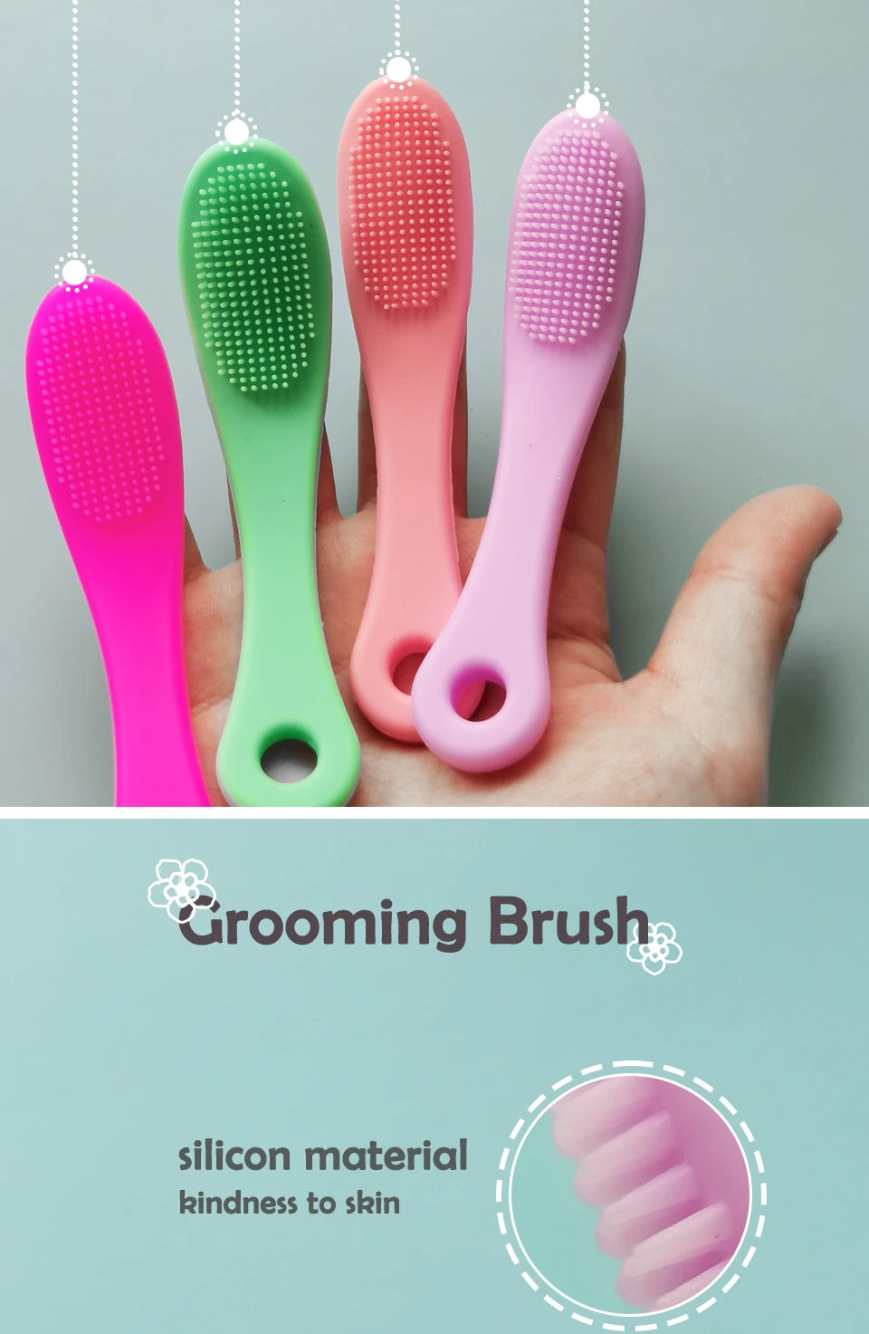 Soft Pet Finger Brush Dog Cat Cleaning - PeticaDeals