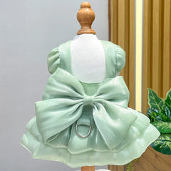 Solid Color Cat Dog Dresses with D-ring for Small Dogs - PeticaDeals