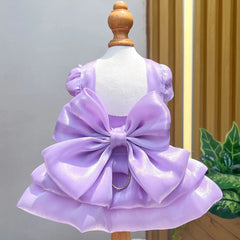 Solid Color Cat Dog Dresses with D-ring for Small Dogs - PeticaDeals