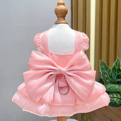 Solid Color Cat Dog Dresses with D-ring for Small Dogs - PeticaDeals