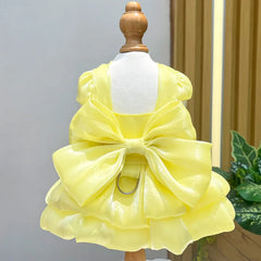 Solid Color Cat Dog Dresses with D-ring for Small Dogs - PeticaDeals