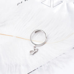 Solid Real Sterling Silver Fine Jewelry Cat Opening Ring - PeticaDeals