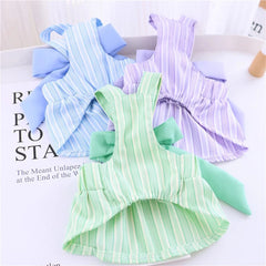 Spring Summer Dog Bowknot Dress - PeticaDeals