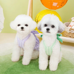 Spring Summer Dog Bowknot Dress - PeticaDeals