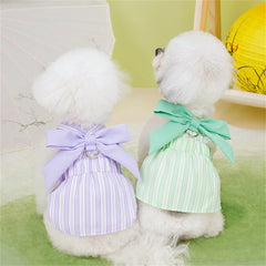 Spring Summer Dog Bowknot Dress - PeticaDeals
