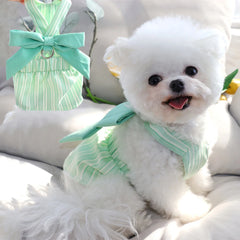 Spring Summer Dog Bowknot Dress - PeticaDeals