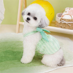 Spring Summer Dog Bowknot Dress - PeticaDeals