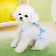 Spring Summer Dog Bowknot Dress - PeticaDeals