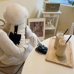 Spring and Summer New Cute Bow Yarn Dress - PeticaDeals