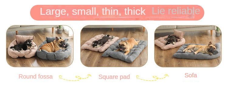 Square Super Soft Pet  Mat Multi-Function Folding Square Cushion - PeticaDeals