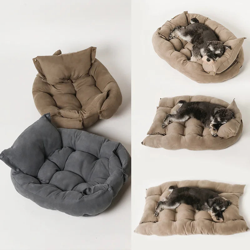 Square Super Soft Pet  Mat Multi-Function Folding Square Cushion - PeticaDeals