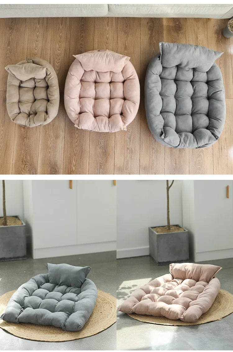 Square Super Soft Pet  Mat Multi-Function Folding Square Cushion - PeticaDeals