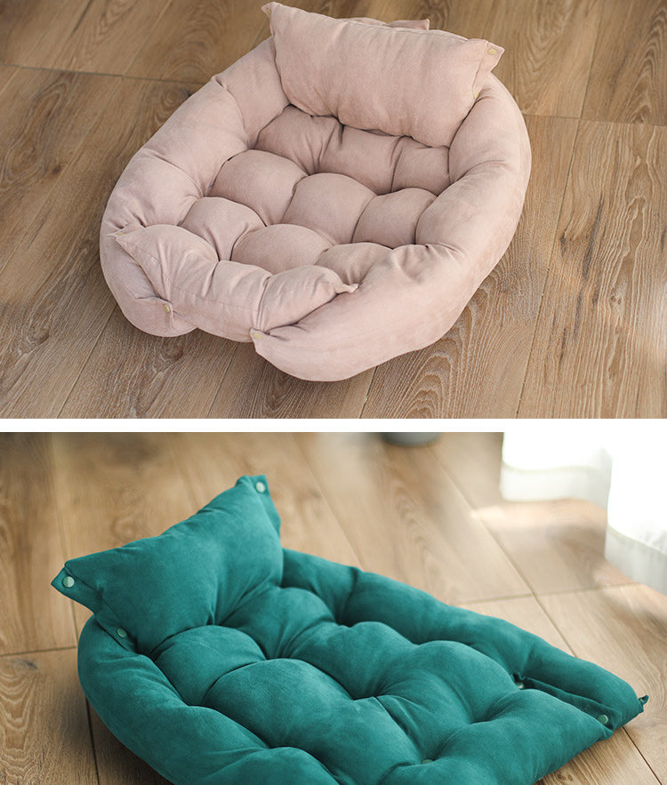 Square Super Soft Pet  Mat Multi-Function Folding Square Cushion - PeticaDeals