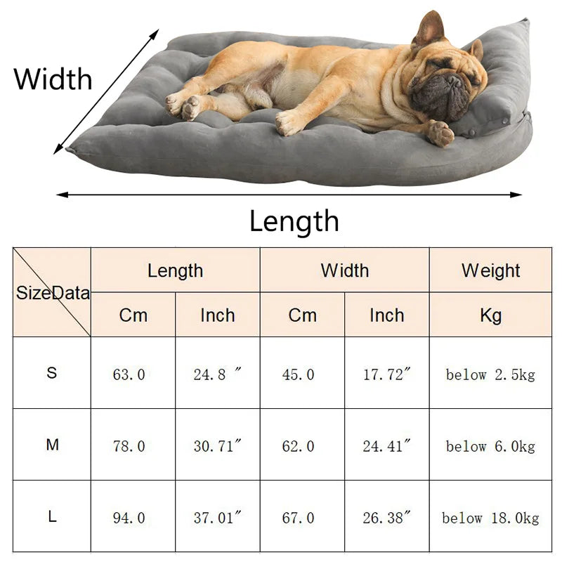 Square Super Soft Pet  Mat Multi-Function Folding Square Cushion - PeticaDeals