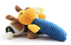Squeak Dog Toys Puppy Cat Plush Chew - PeticaDeals