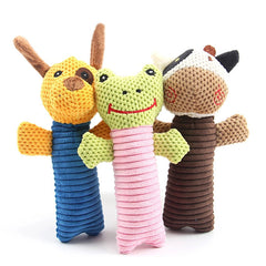 Squeak Dog Toys Puppy Cat Plush Chew - PeticaDeals