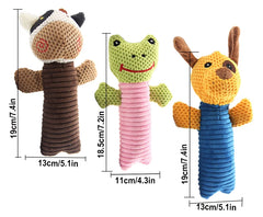 Squeak Dog Toys Puppy Cat Plush Chew - PeticaDeals