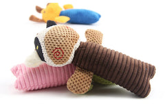 Squeak Dog Toys Puppy Cat Plush Chew - PeticaDeals