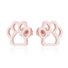 Stainless Steel Lovely Dog Paw Stud Earrings for Women - PeticaDeals