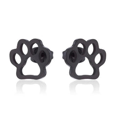 Stainless Steel Lovely Dog Paw Stud Earrings for Women - PeticaDeals