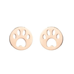 Stainless Steel Lovely Dog Paw Stud Earrings for Women - PeticaDeals
