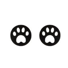 Stainless Steel Lovely Dog Paw Stud Earrings for Women - PeticaDeals