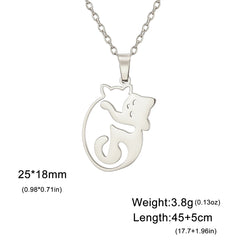 Stainless Steel Pendant Necklaces for Women's Fashion Jewelry - PeticaDeals