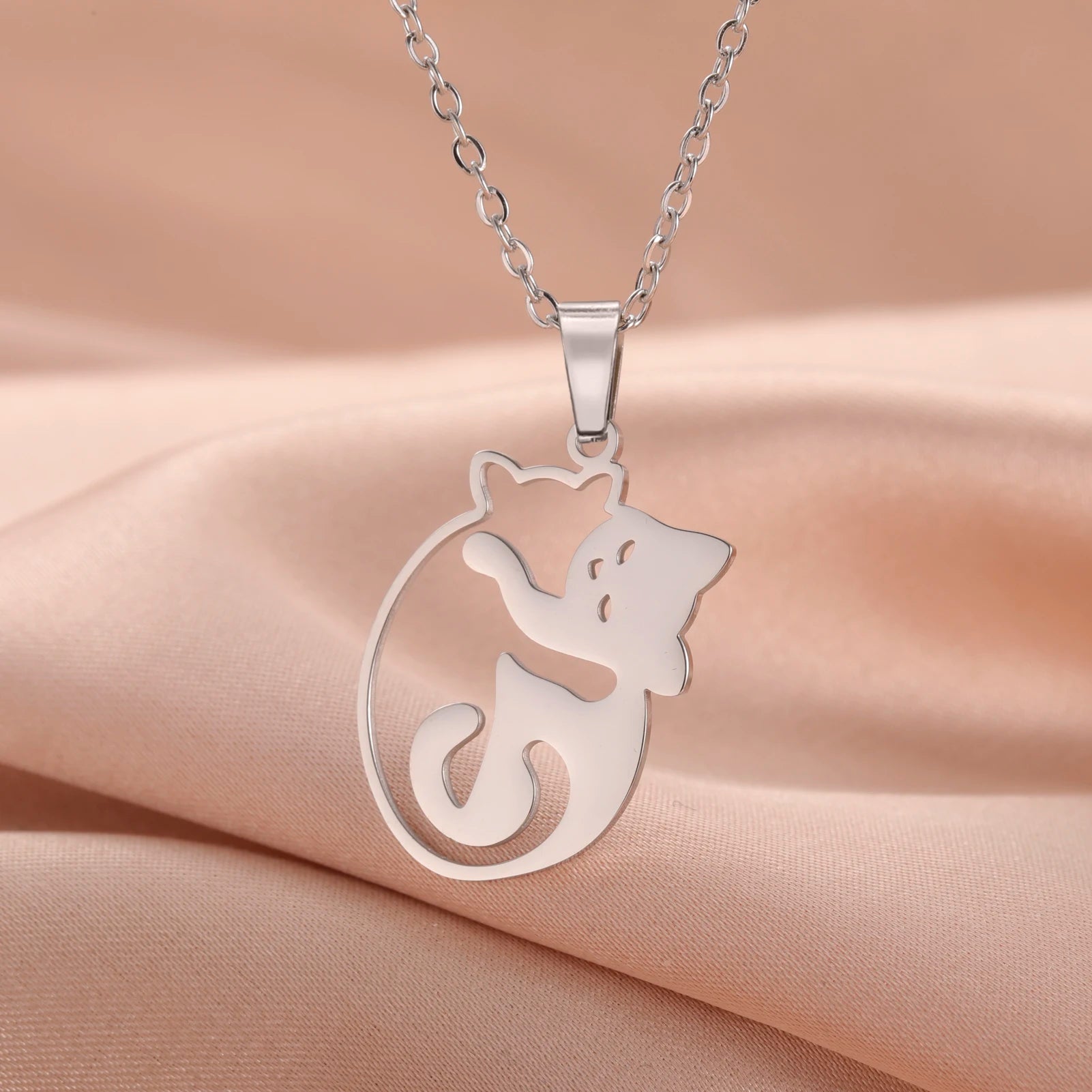 Stainless Steel Pendant Necklaces for Women's Fashion Jewelry - PeticaDeals