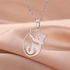 Stainless Steel Pendant Necklaces for Women's Fashion Jewelry - PeticaDeals