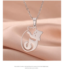 Stainless Steel Pendant Necklaces for Women's Fashion Jewelry - PeticaDeals