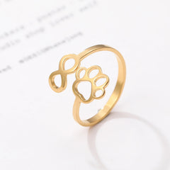 Stainless Steel Rings For Women Adjustable Trend - PeticaDeals