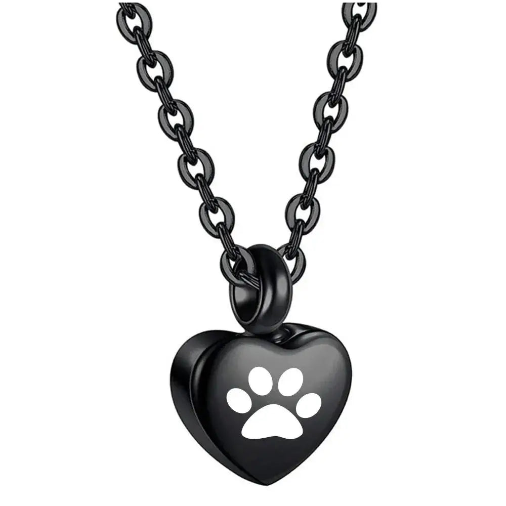 Stainless Steel Small Heart With Pet's Paw - PeticaDeals