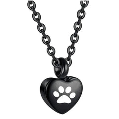 Stainless Steel Small Heart With Pet's Paw - PeticaDeals